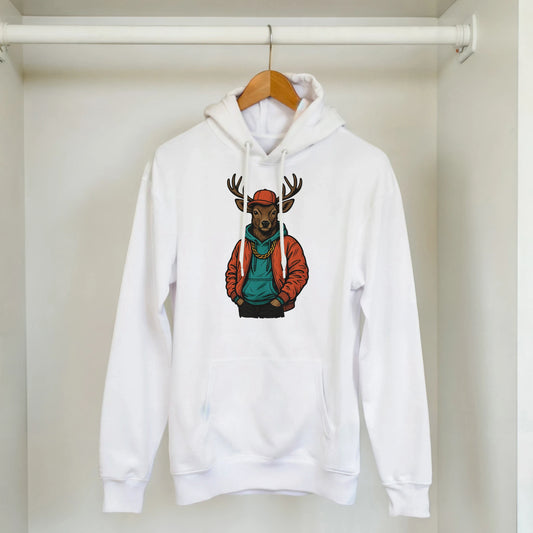 Cool Reindeer Street Style Hoodie - ROMAG Store