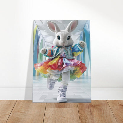 Rainbow Bunny Canvas Art - ROMAG Store