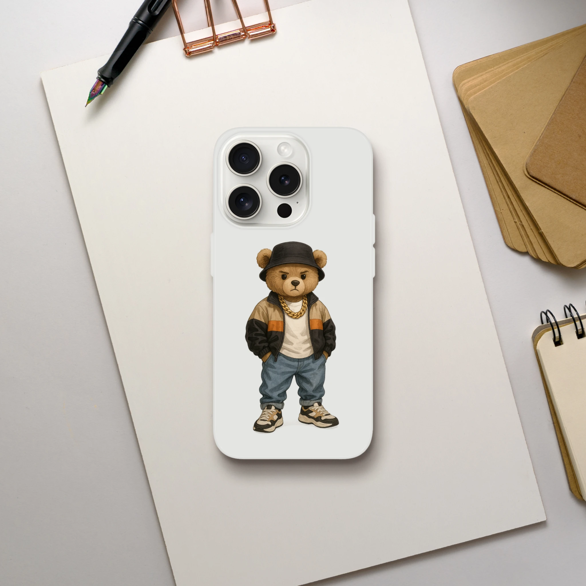 Cool Bear Urban Streetwear iPhone Flexi Case - ROMAG Store