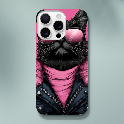 Punk Rock Kitty iPhone Tough Case - ROMAG Store