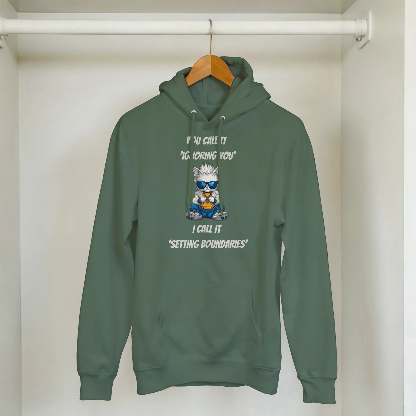 Sassy Cat 'Setting Boundaries' Hoodie - ROMAG Store