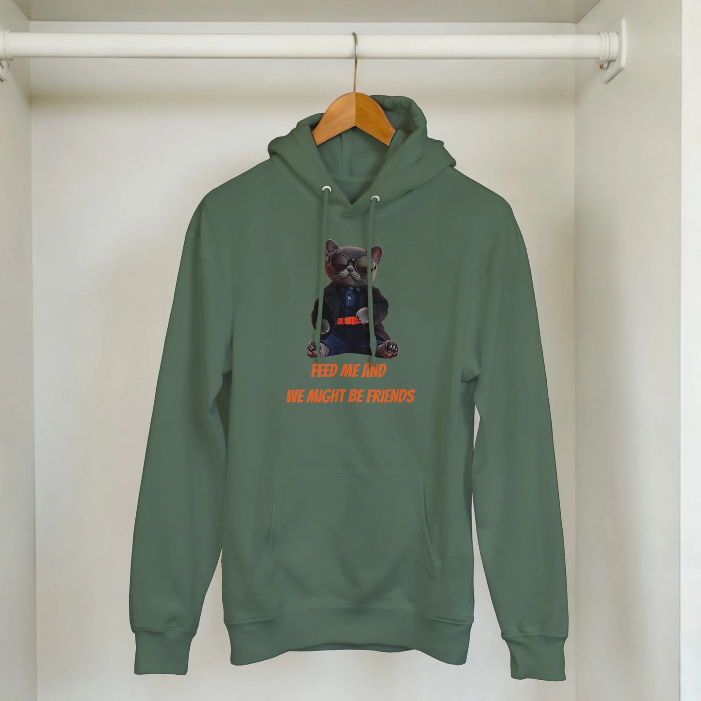 Sassy Cat 'Feed Me' Hoodie - ROMAG Store
