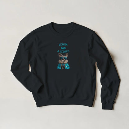 Fluffy, Fab & Fierce Bunny Sweatshirt - ROMAG Store