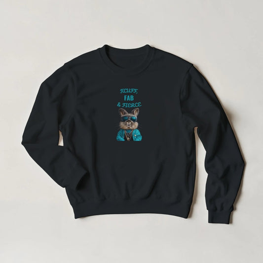 Fluffy, Fab & Fierce Bunny Sweatshirt - ROMAG Store