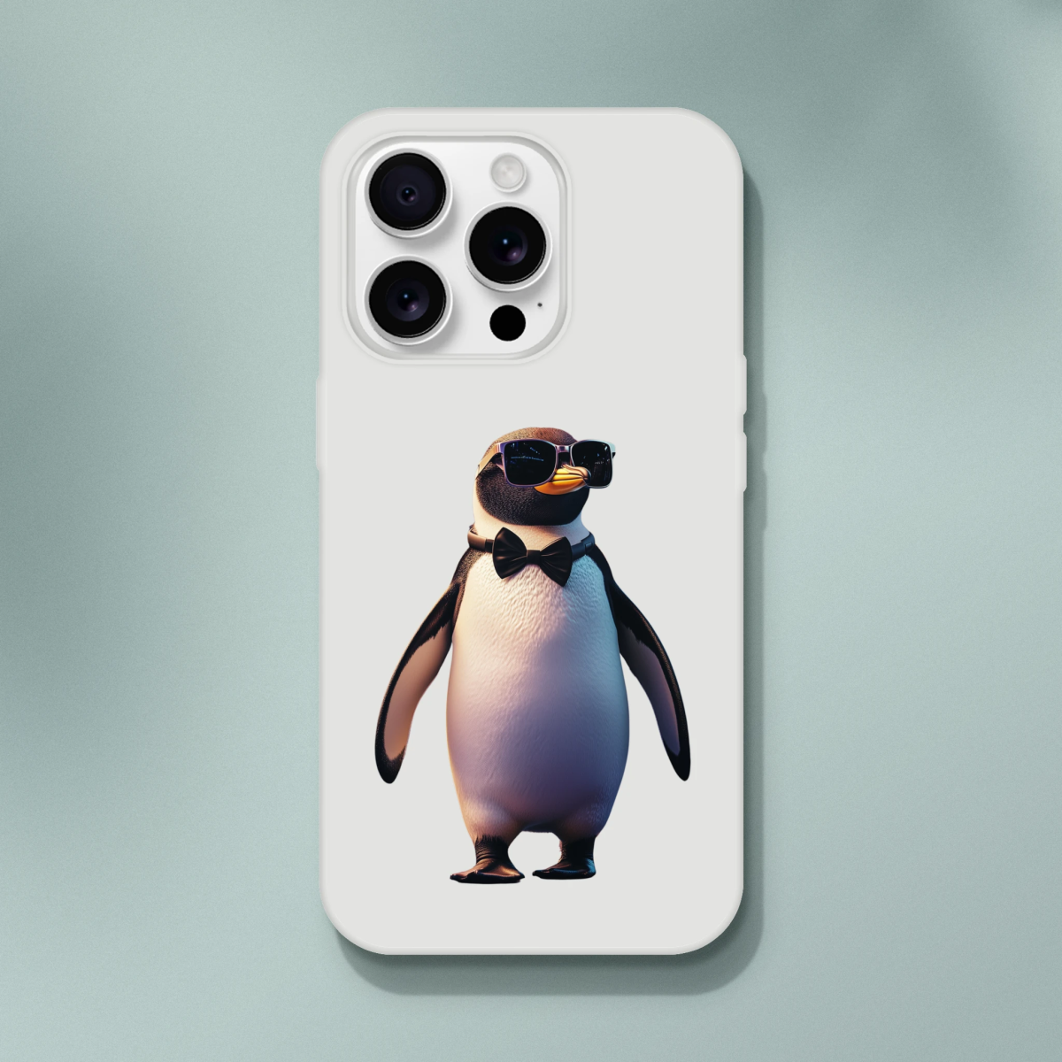 Chic Dapper Penguin iPhone Flexi Case - ROMAG Store
