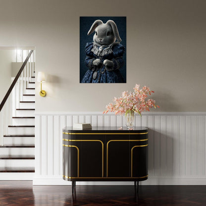 Victorian Regal Rabbit Canvas Art - ROMAG Store