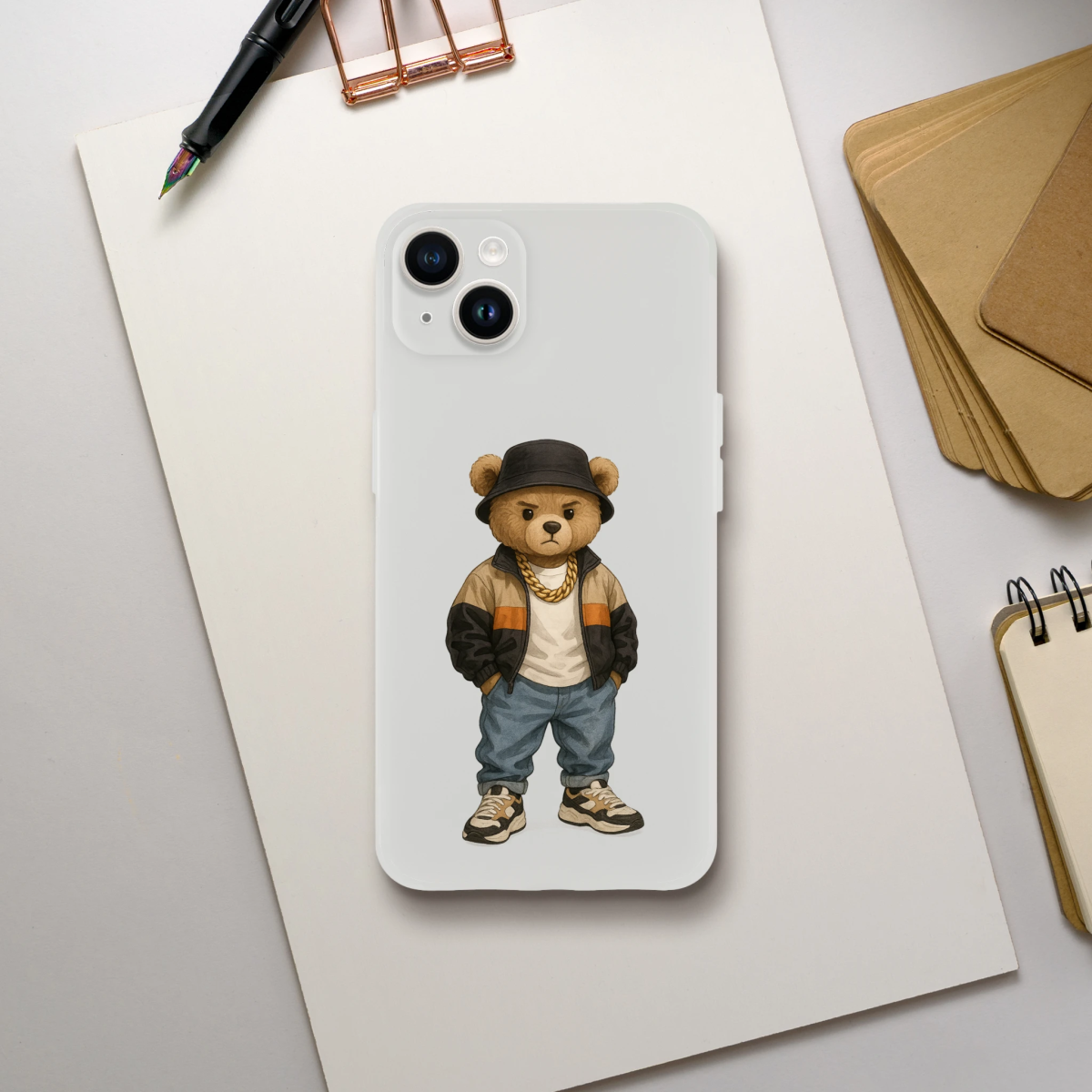 Cool Bear Urban Streetwear iPhone Flexi Case - ROMAG Store