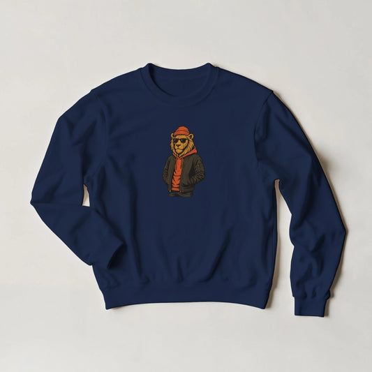 Lion King of Streetwear Sweatshirt – Unleash Your Wild Style in 6 Colors - ROMAG Store