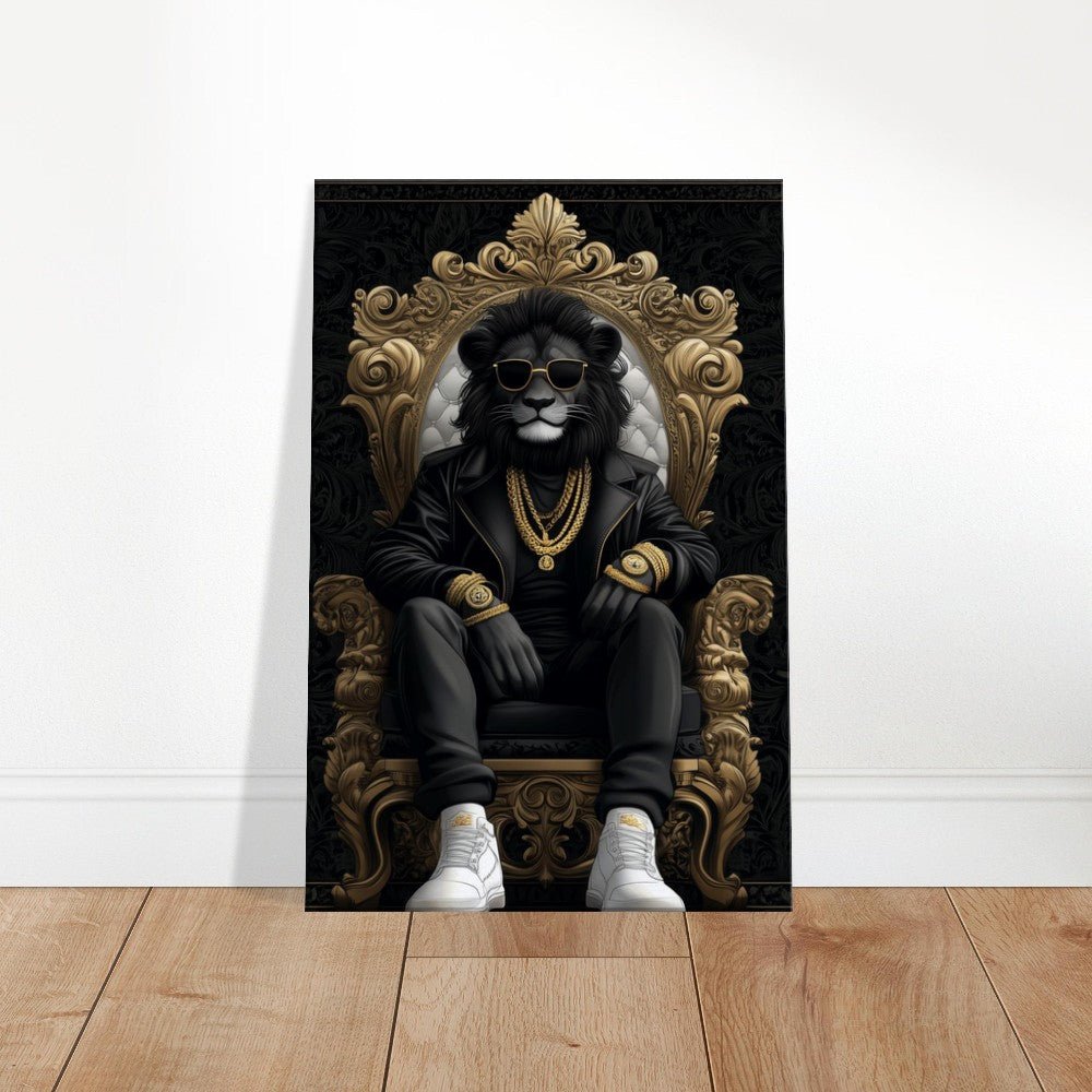 Luxury Suave Lion King Canvas Art - ROMAG Store