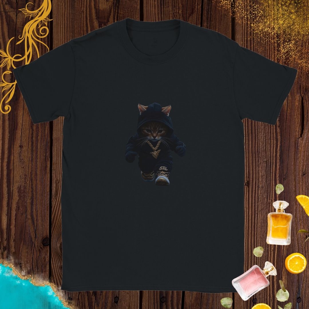 Little Gangsta Cat at Animals Fashion Week T-shirt