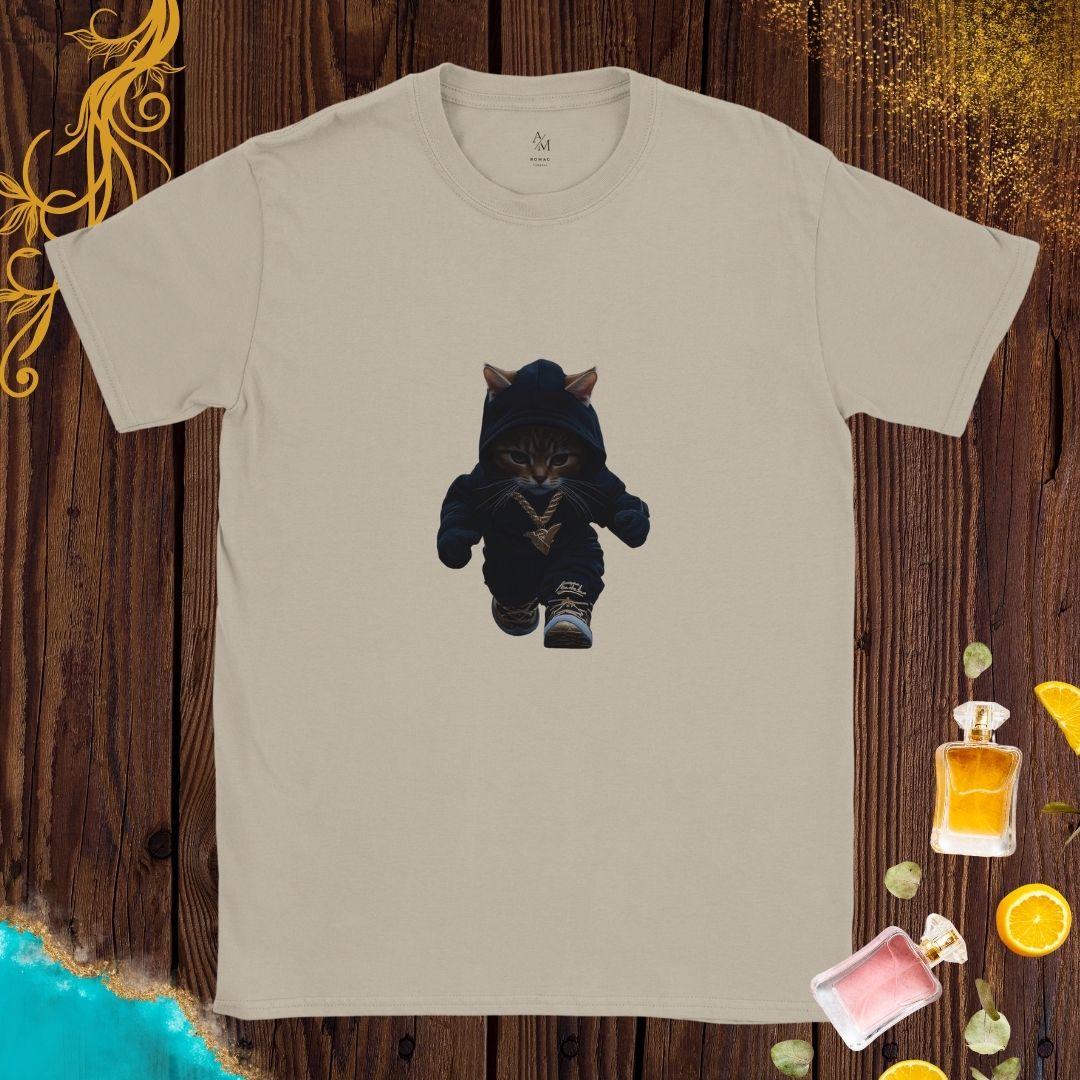 Little Gangsta Cat at Animals Fashion Week T-shirt