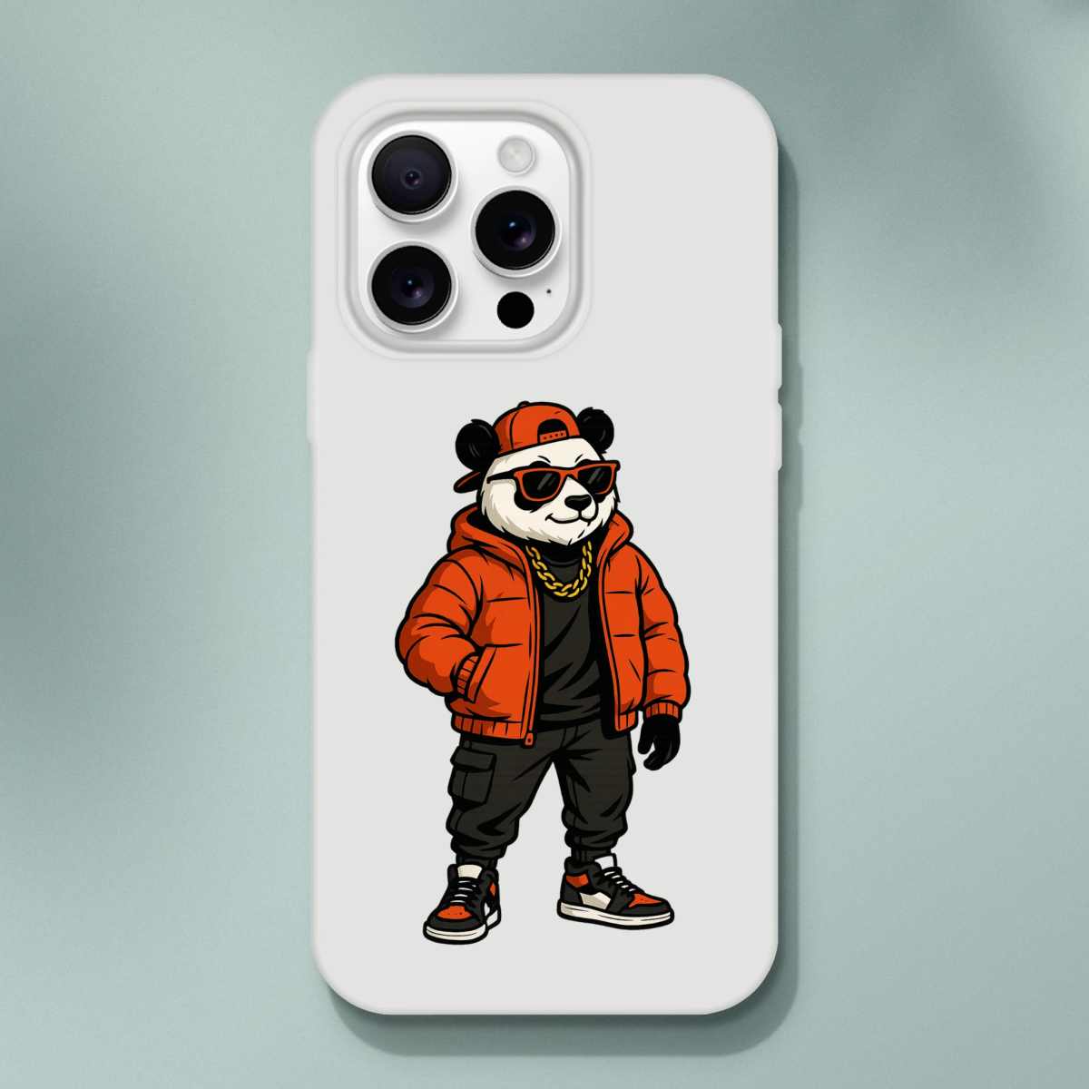 Cool Panda Bear Streetwear iPhone Flexi Case - ROMAG Store