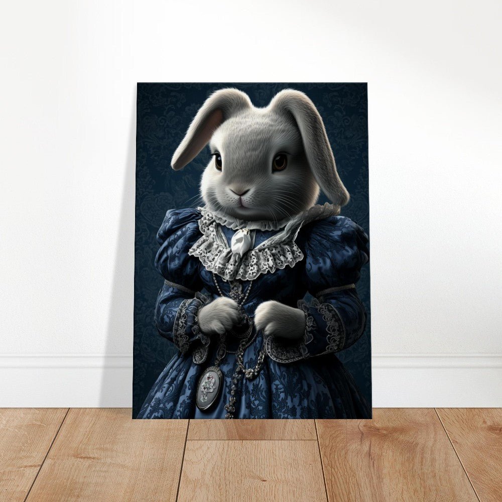Victorian Regal Rabbit Canvas Art - ROMAG Store