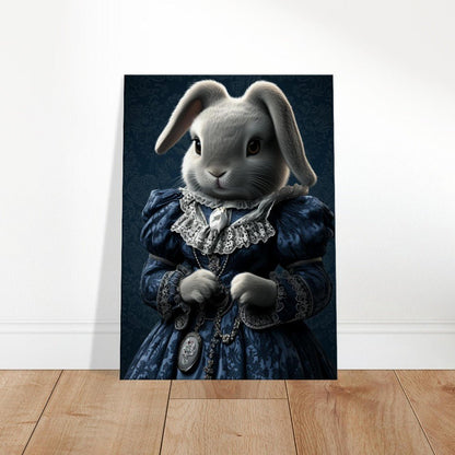 Victorian Regal Rabbit Canvas Art - ROMAG Store