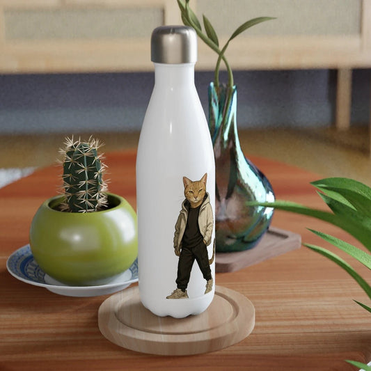 Cool Cat Streetwear Stainless Steel Water Bottle - ROMAG Store