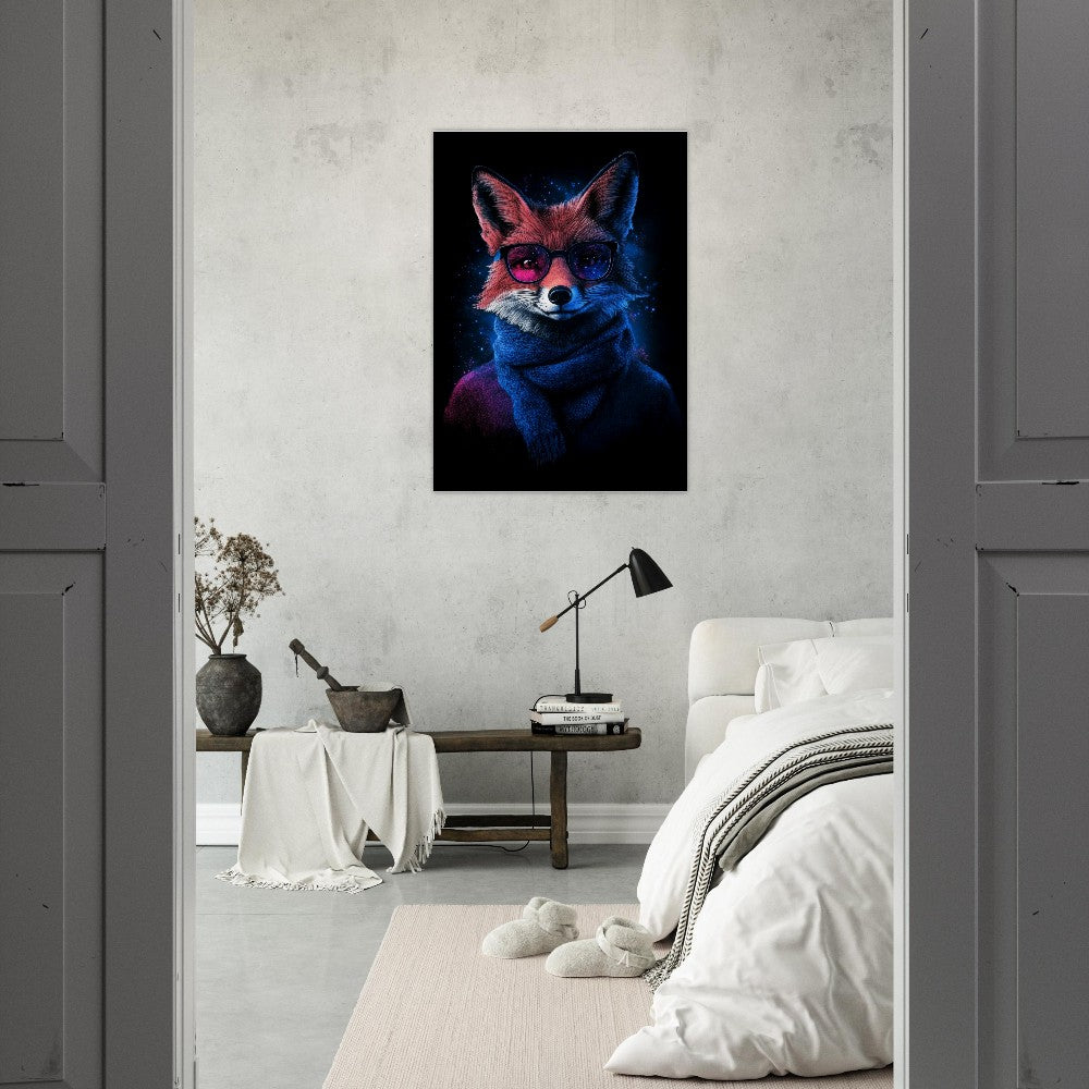 Cosmic Cool Fox Canvas - ROMAG Store