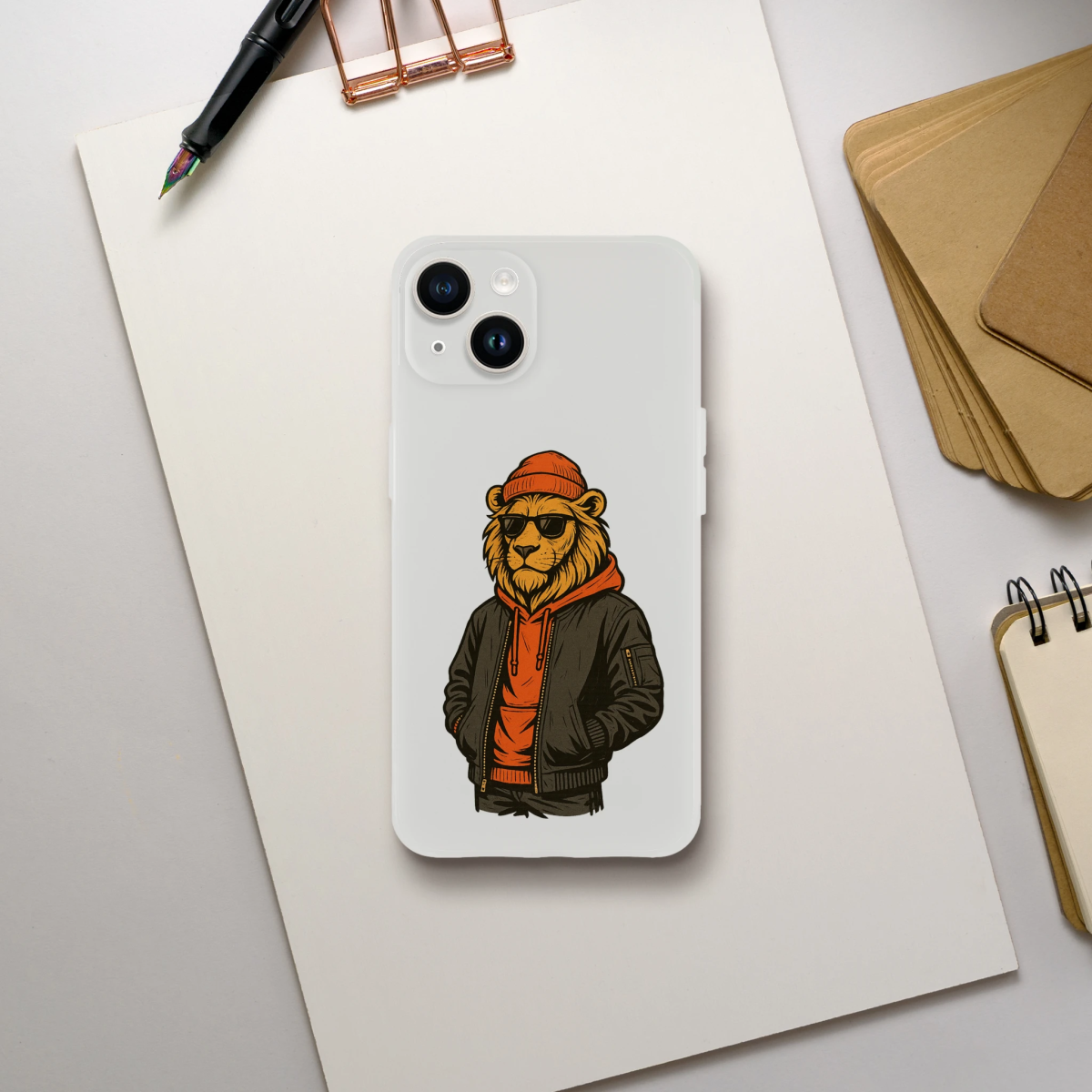 Urban Streetwear Lion iPhone Flexi Case - ROMAG Store