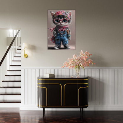 Bohemian Cat Canvas Art - ROMAG Store