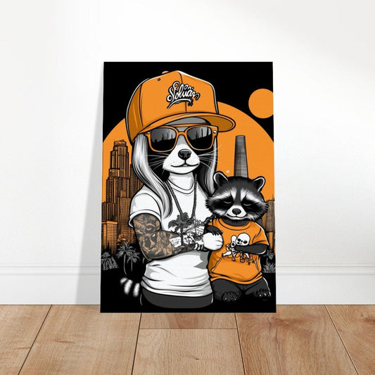 Urban Raccoon Street Style Canvas - ROMAG Store