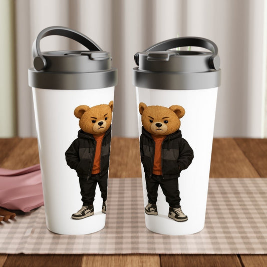 Grumpy Streetwear Bear Travel Mug - ROMAG Store