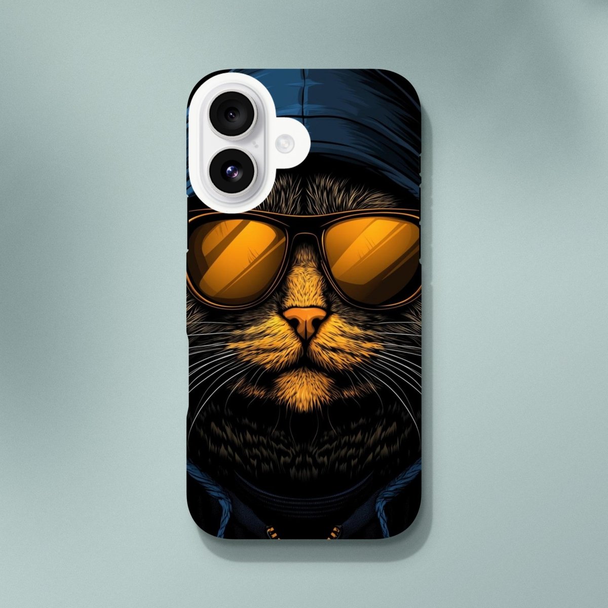 Cool Cat in Hoodie iPhone Tough Case - ROMAG Store