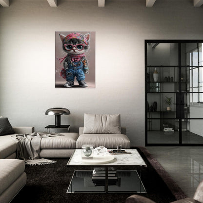 Bohemian Cat Canvas Art - ROMAG Store