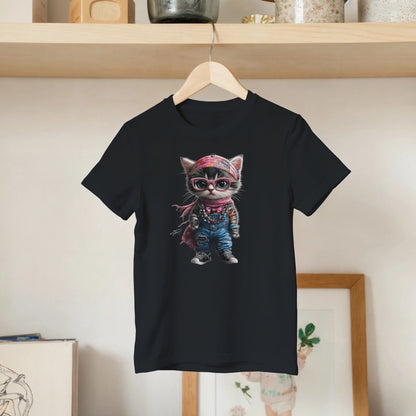 Hippie Chic Kitten Kids T-shirt - ROMAG Store