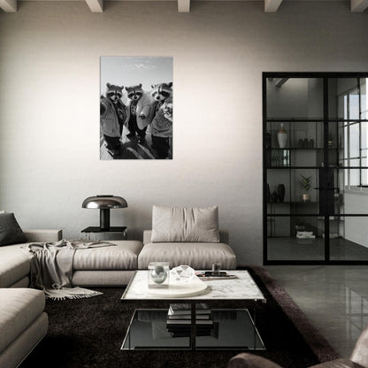 Urban Raccoon Squad Canvas Art - ROMAG Store