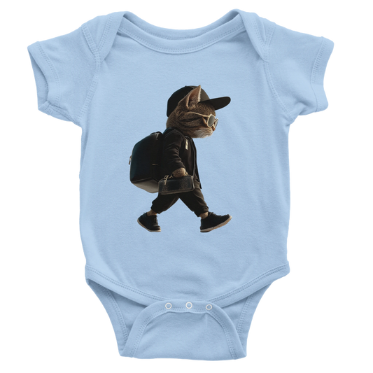 Cool Cat Street Style Baby Short Sleeve Bodysuit - ROMAG Store