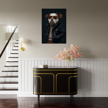 Urban Chic Dog Canvas Art - ROMAG Store