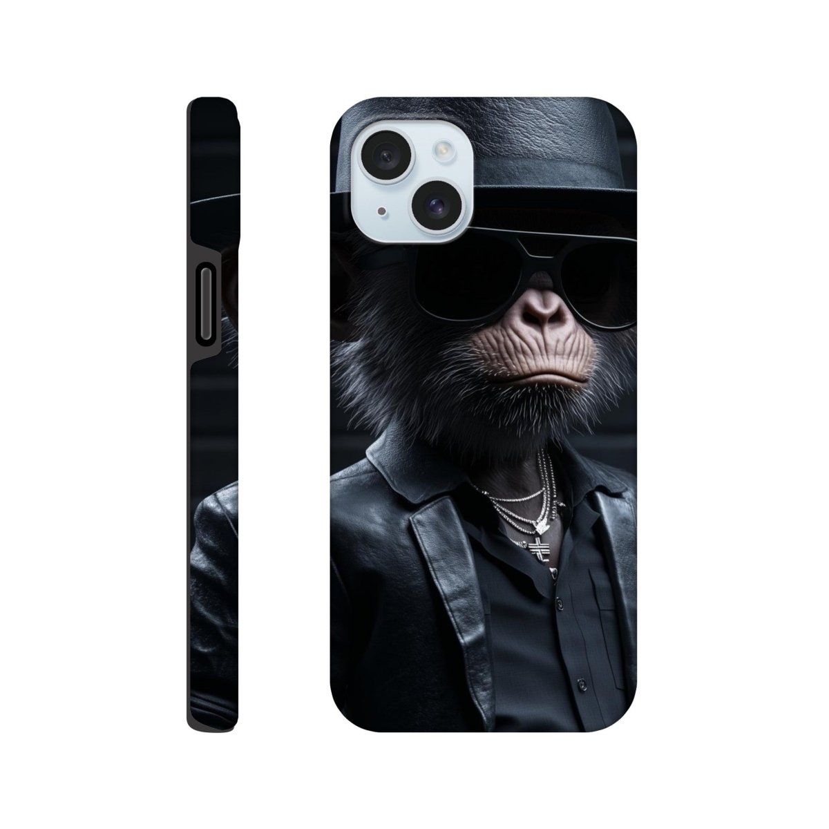 Chimp Noir: Dapper Monkey iPhone Tough Case - ROMAG Store