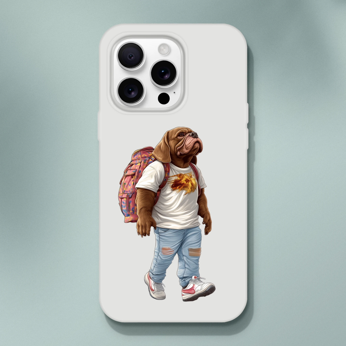 Cool Bulldog Traveler iPhone Flexi Case - ROMAG Store