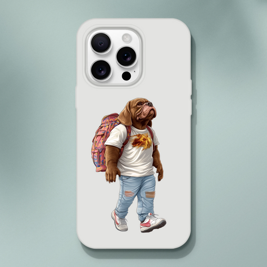 Cool Bulldog Traveler iPhone Flexi Case - ROMAG Store