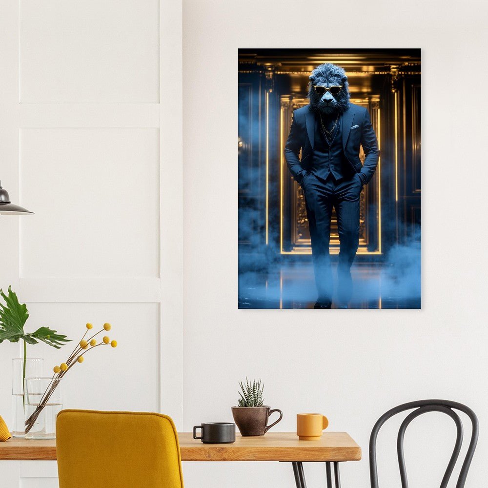 Luxury Lion in Suit Canvas - ROMAG Store