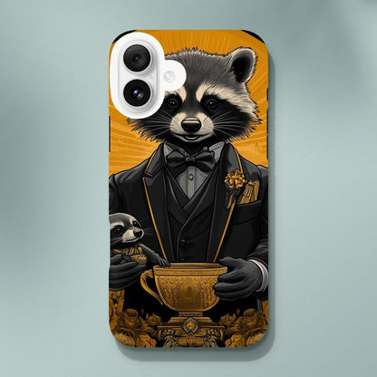 Dapper Raccoon & Pup 'Golden Hour' iPhone Tough Case - ROMAG Store