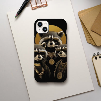 High Roller Raccoons iPhone Tough Case - ROMAG Store