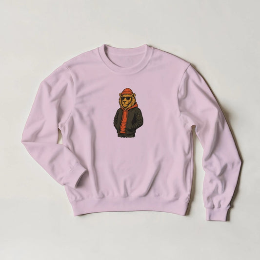 Lion King of Streetwear Sweatshirt – Unleash Your Wild Style in 6 Colors - ROMAG Store