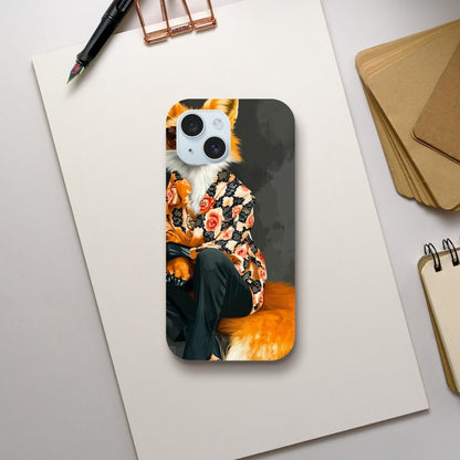 Chic Fox in Floral Shirt iPhone Tough Case - ROMAG Store