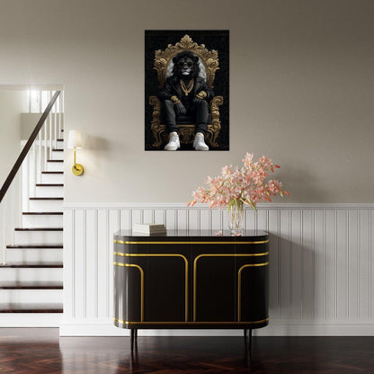 Luxury Suave Lion King Canvas Art - ROMAG Store