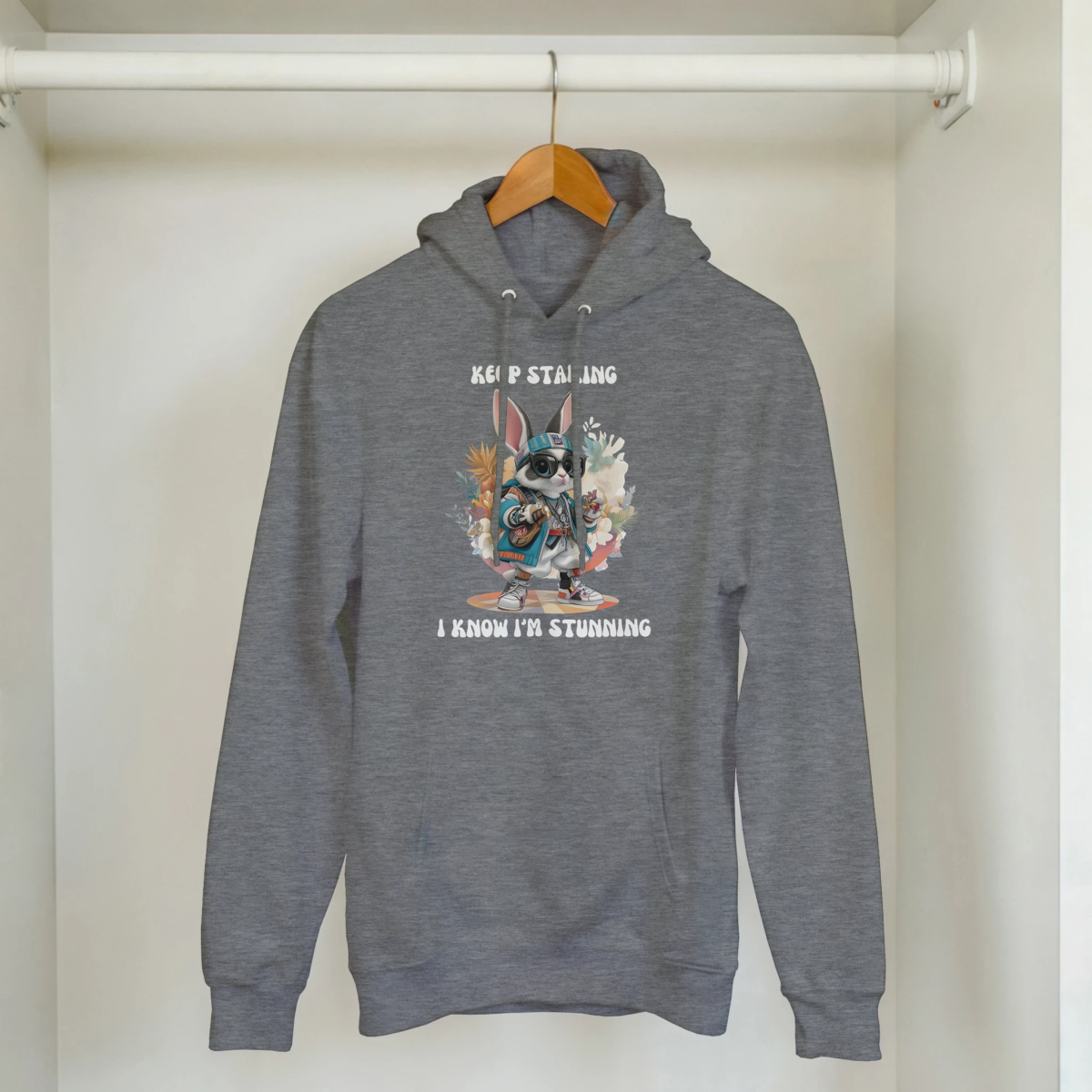 Chic Street Style Bunny Hoodie - ROMAG Store