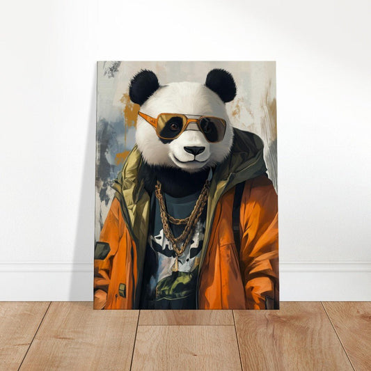 Cool Panda in Streetwear Canvas - ROMAG Store