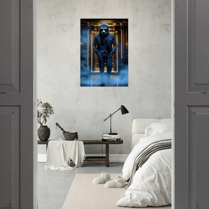Luxury Lion in Suit Canvas - ROMAG Store