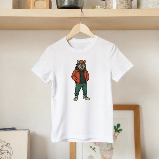 Cool Wolf Urban Style Kids T-shirt - ROMAG Store