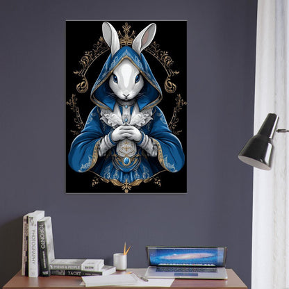 Royal Rabbit Canvas Art - ROMAG Store
