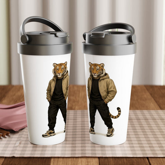 Street Style Tiger Stainless Steel Travel Mug - ROMAG Store
