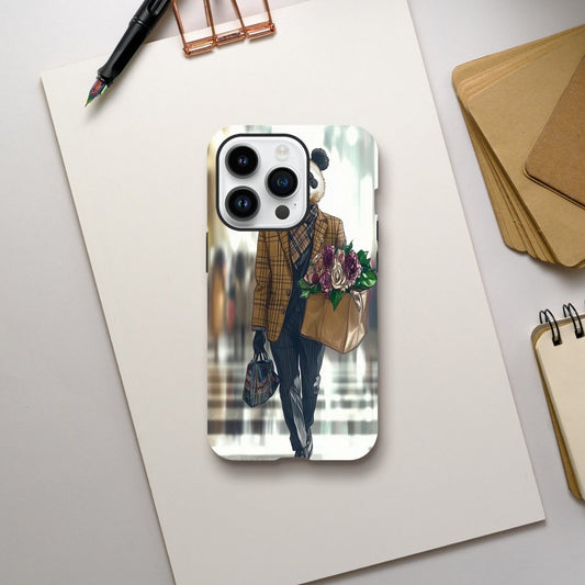 Panda Dapper Lady iPhone Tough Case - ROMAG Store