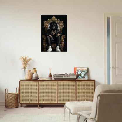 Luxury Suave Lion King Canvas Art - ROMAG Store