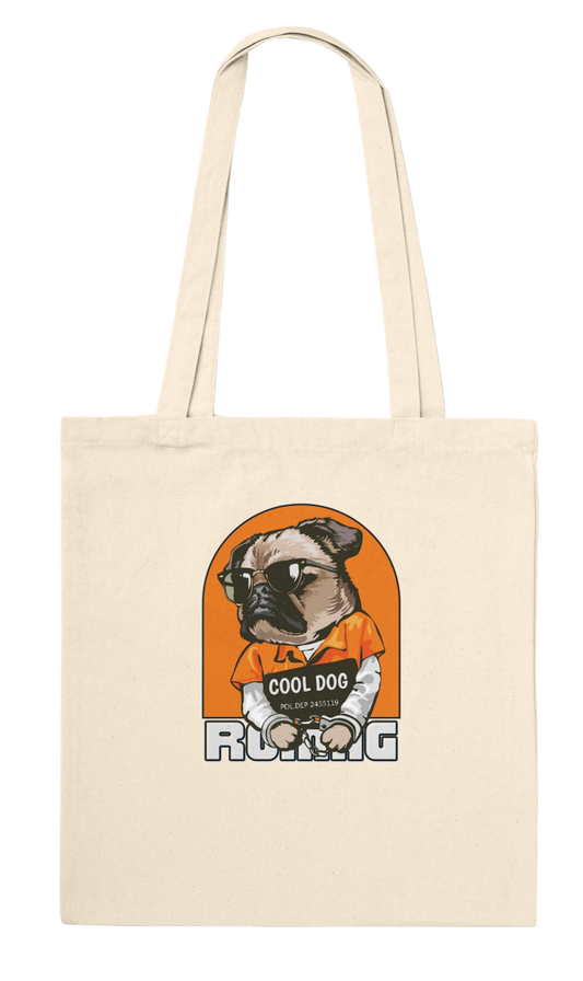 Cool Dog Mugshot Tote Bag - ROMAG Store