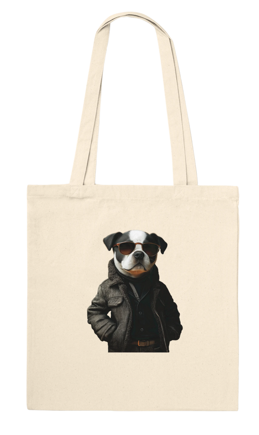 Cool Dog in Sunglasses Tote Bag - ROMAG Store