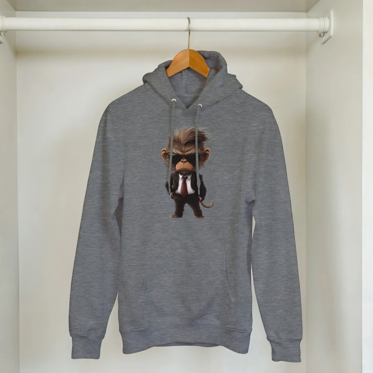 Suave Monkey in Suit Hoodie - ROMAG Store